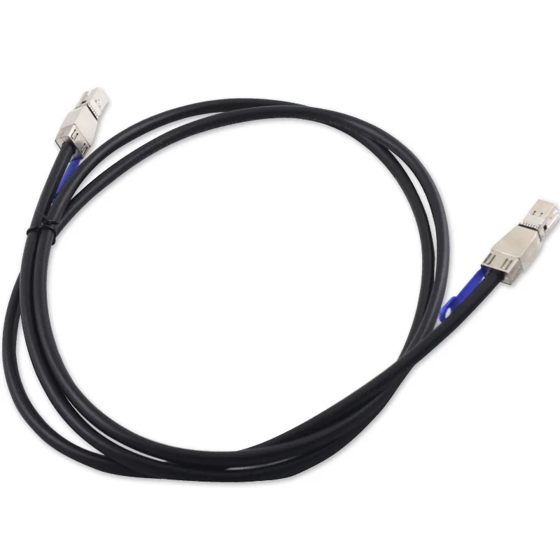 Free Shipping 2 Meter External HD Mini SAS 12G SFF-8644 to SFF-8644 Data Cable for Server Raid