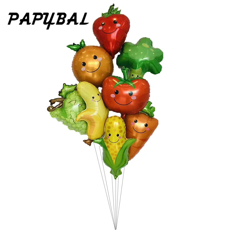 Фруктов и овощей воздушные шары Гавайская Тема воздушный шар из фольги для