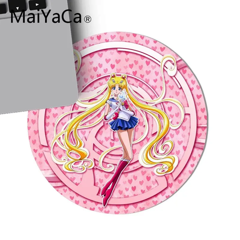 22x22cm MaiYaCa Boy Gift Pad Sailor Moon PC computer laptop Gaming mouse pad Customized Mouse Pad gamer Notebook Laptop Anime Mouse Mat - Цвет: 22x22cm