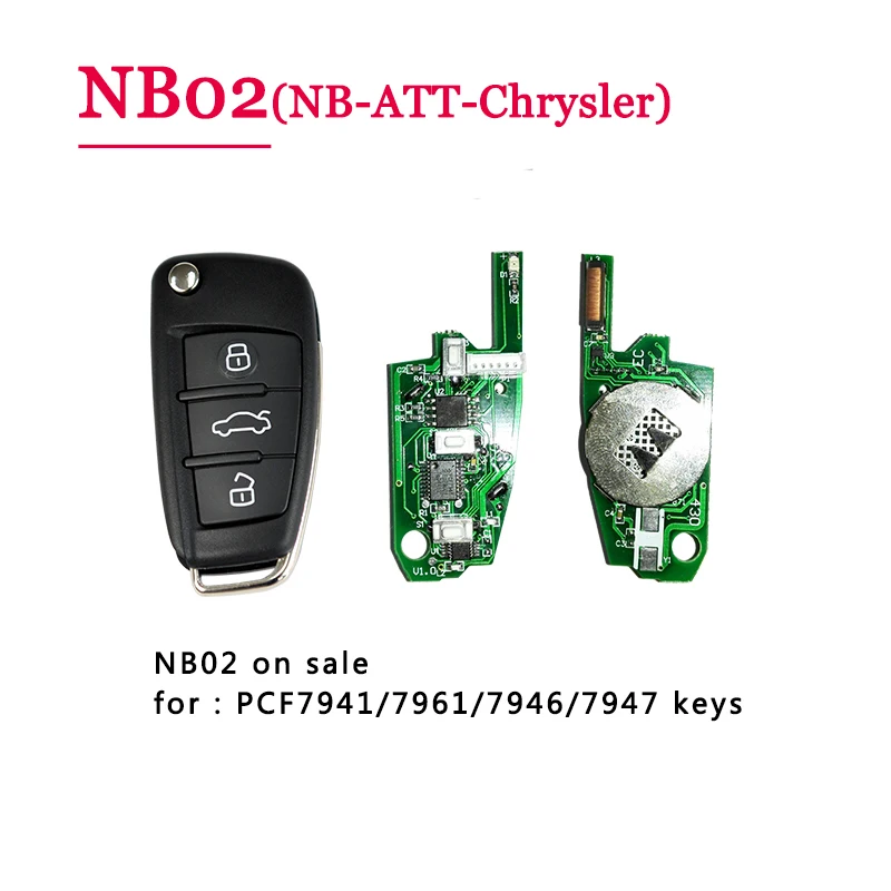 (5 шт./лот) NB02 3 кнопки дистанционного ключа с NB-ATT-Chrysle модель для URG200/KD900/KD200 машина |