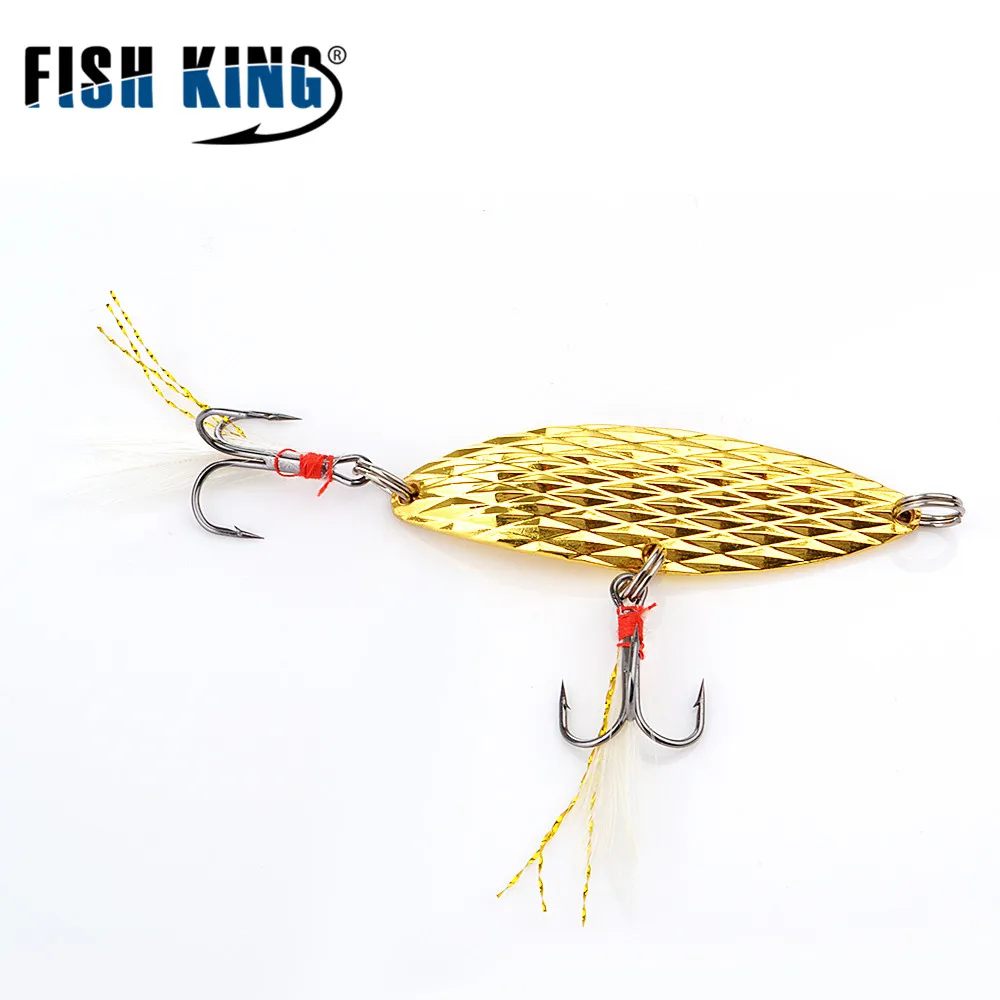 FISHKING 1 шт. ложка приманка для рыбалки регулятор баса металлический приманки 2