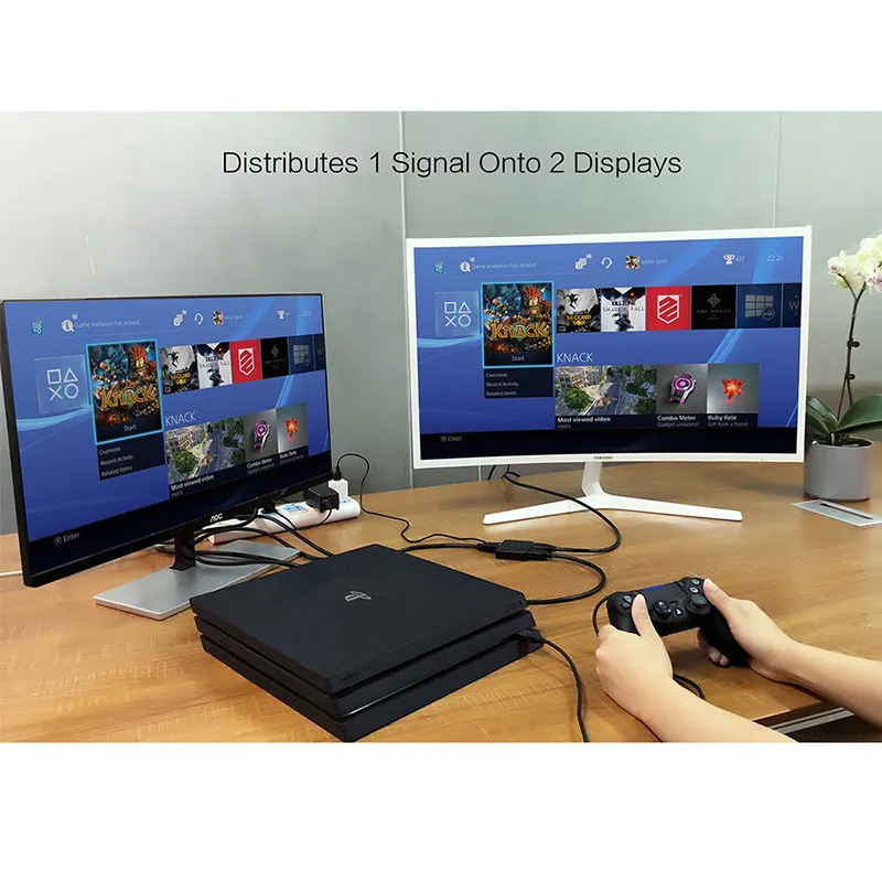 HDCP 4k HDMI сплиттер Full Hd 1080p видео Hdmi Switch Switcher 1x2 Split 1 In 2 Out усилитель двойной дисплей
