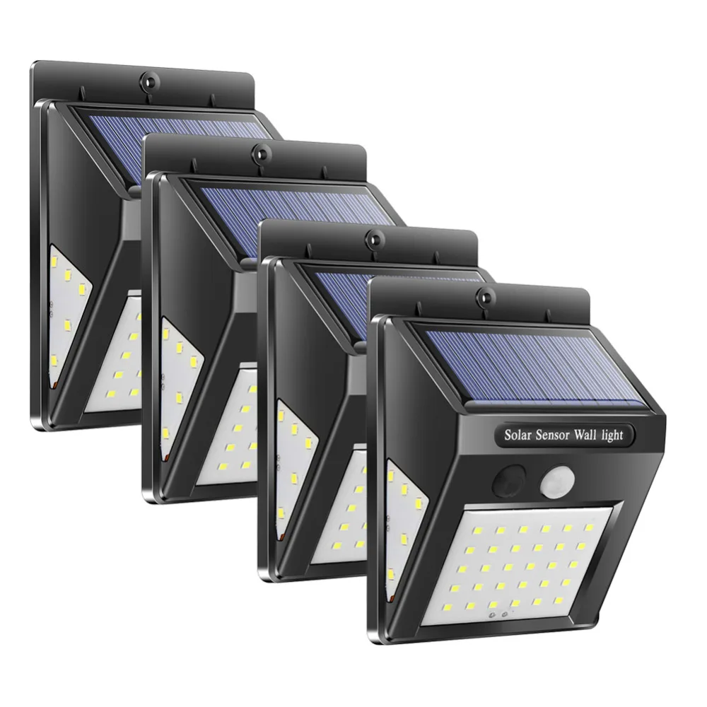 

3 Mode New 30/40 LED Solar Power Sensor Outdoor Wall Lamp Street Lamp Energy-saving Waterproof Garden Backyard Safety Light