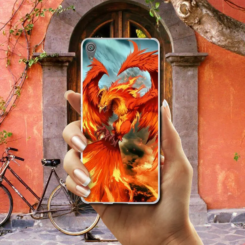 Silicon Soft TPU Mobile Phone Cases for Sony Xperia XA XZ Z Z1 Z2 Z3 Z4 Z5 Compact E3 E5 T3 M2 M4 M5 Cute Butterfly Phoenix Art | Мобильные