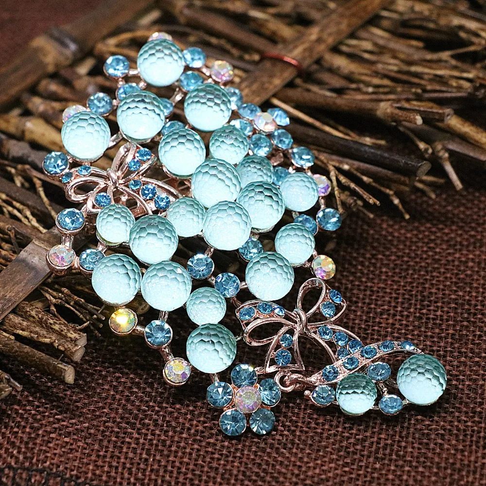 8 видов цветов крупные Броши для женщин со стразами букет Свадебный цвета