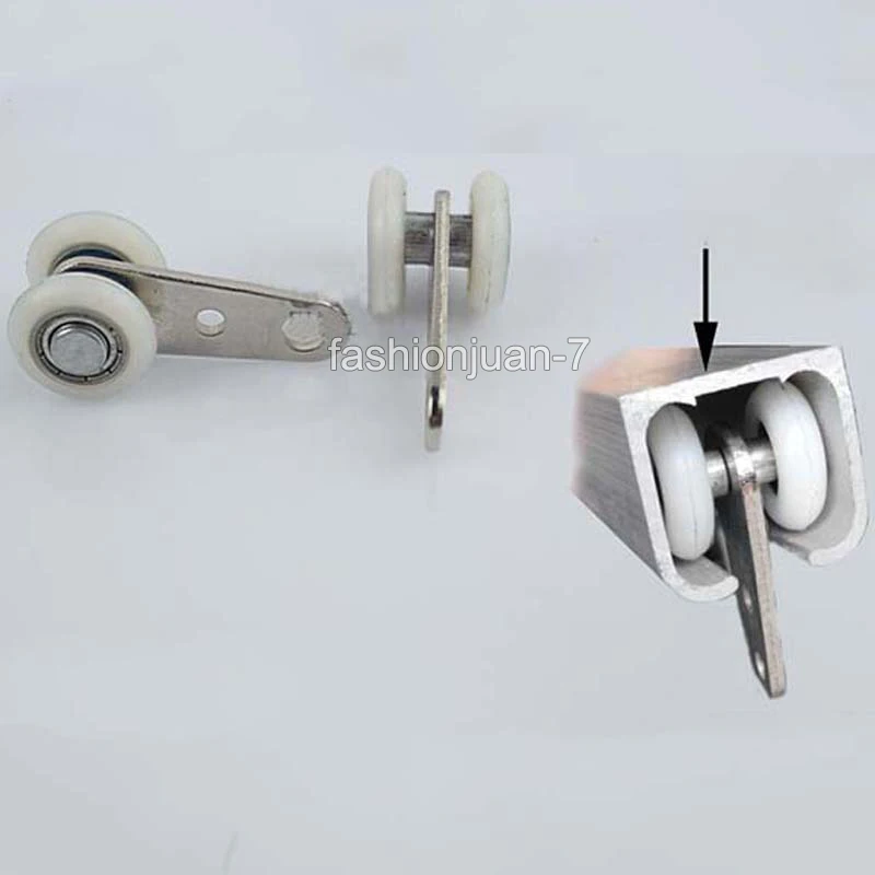 Хит продаж 60 шт./лот детали для занавесок на окна Двойные колеса шаровой