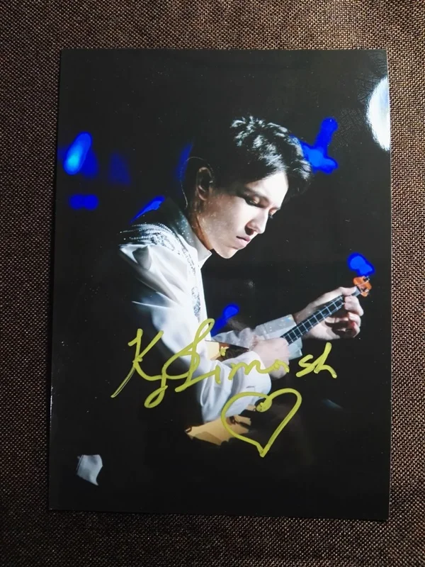2 Подписанный Dimash Kudaibergen фото с автографом певица 5*7 112018 - Цвет: 2