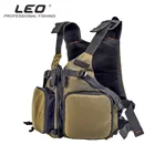Рыболовная одежда Leo 27988 D86 плавучий жилет для рыбалки квадратный карман оливково-зеленый жилет для ловли нахлыстом для лодки жилеты для рыбалки Спасательная куртка для рыбалки