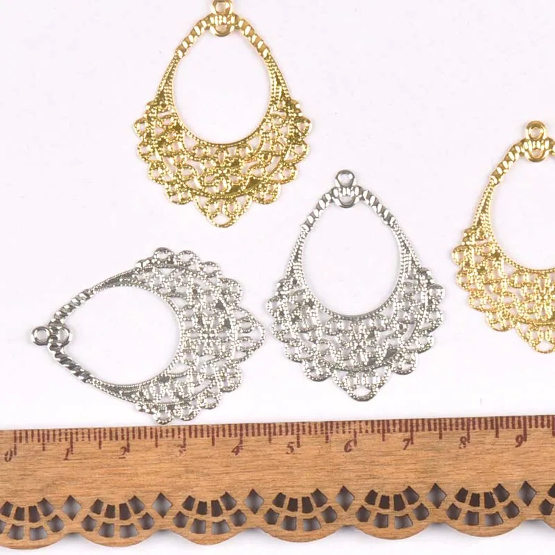 20 шт. золотистые и Серебристые фоторазъемы аксессуары для поделок Разъемы 41x31 мм