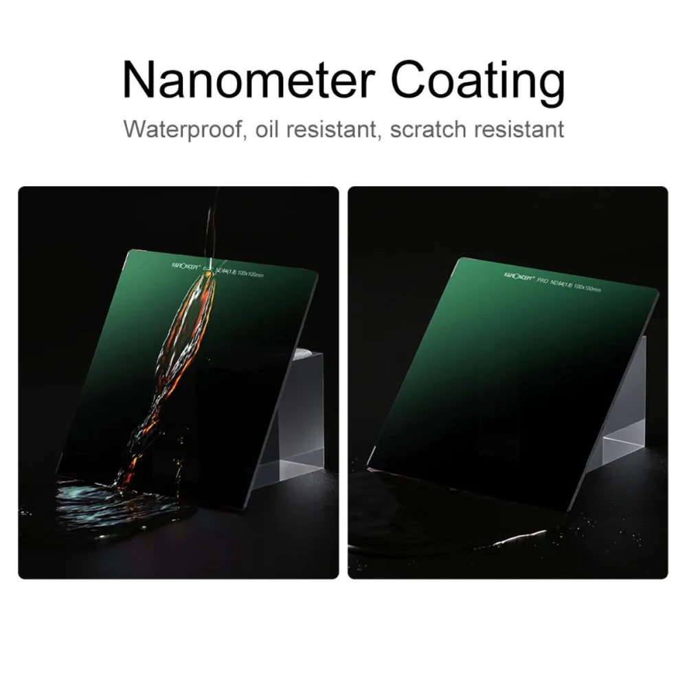 K& F Concept 100*100 мм ND8 ND64 3 6 Ultra Slim HD 20 Слои набор УФ-фильтров с нейтральной плотностью для квадратного фильтра объектива фильтр ND для камеры с Cokin Z