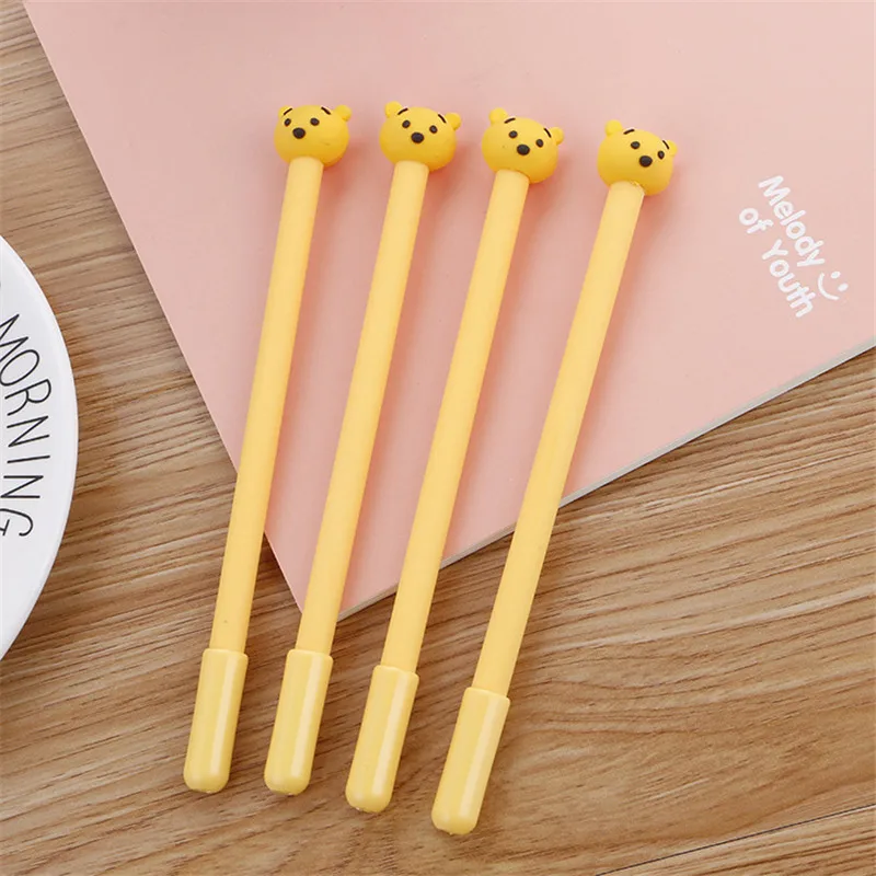 4 шт. Корейская Милая 3D Ручка гелевая с медведем креативная Kawaii Канцтовары