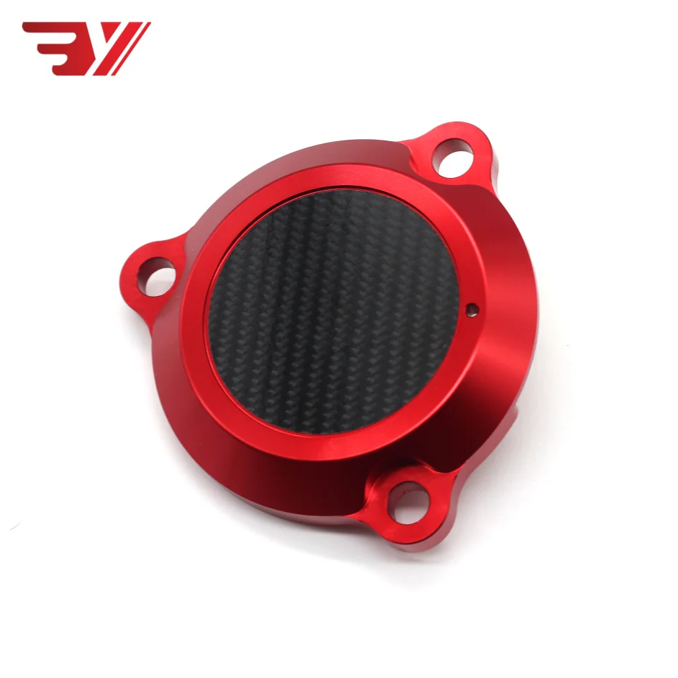 small red BYSPRINT Мотоцикл CNC алюминиевый карбоновый Двигатель Защитная крышка статора для YAMAHA TMAX 530 t-max 530 2012 - Цвет: small red
