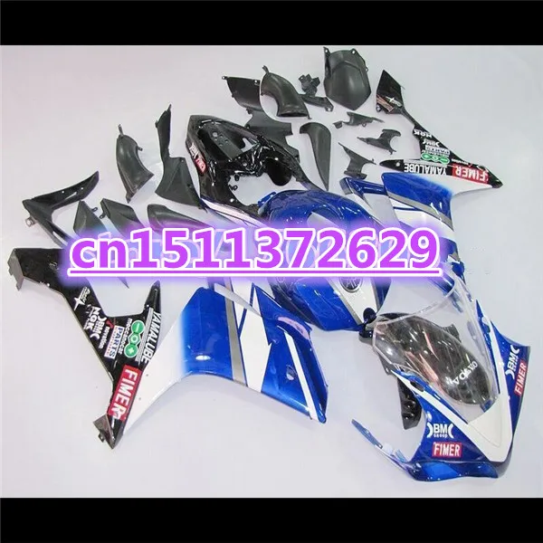 YZF R1 07 08 Лидер продаж обтекатели для YZF1000 2007 2008 синие белые черные Dor D|fairing r1| |