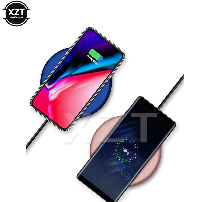 Быстрое беспроводное зарядное устройство Qi Pad Desktop для iPhone X 8 Plus Samsung Galaxy S7 разъемы
