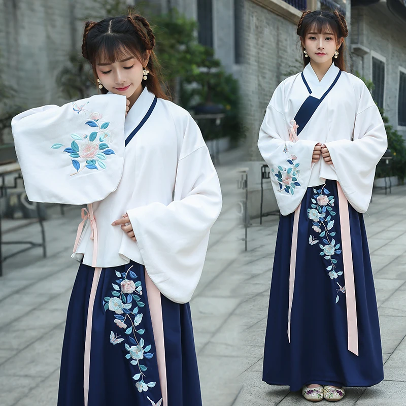 Hanfu Женский костюм с бахромой одежда женский летний феи модифицированный