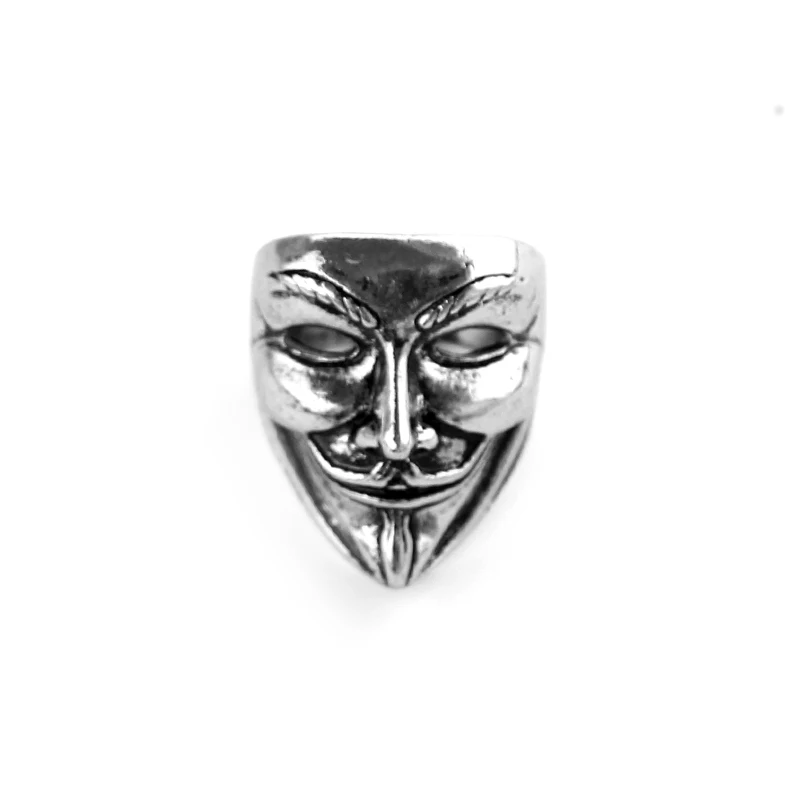Крутая V для Vendetta Маска кольцо Металлическое античное ювелирное изделие фильм