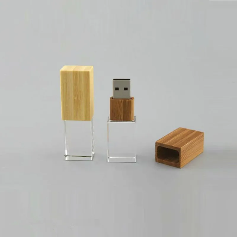 Пользовательский орех Кристалл Usb+ орех фотоальбом художественная коробка USB флэш-накопитель