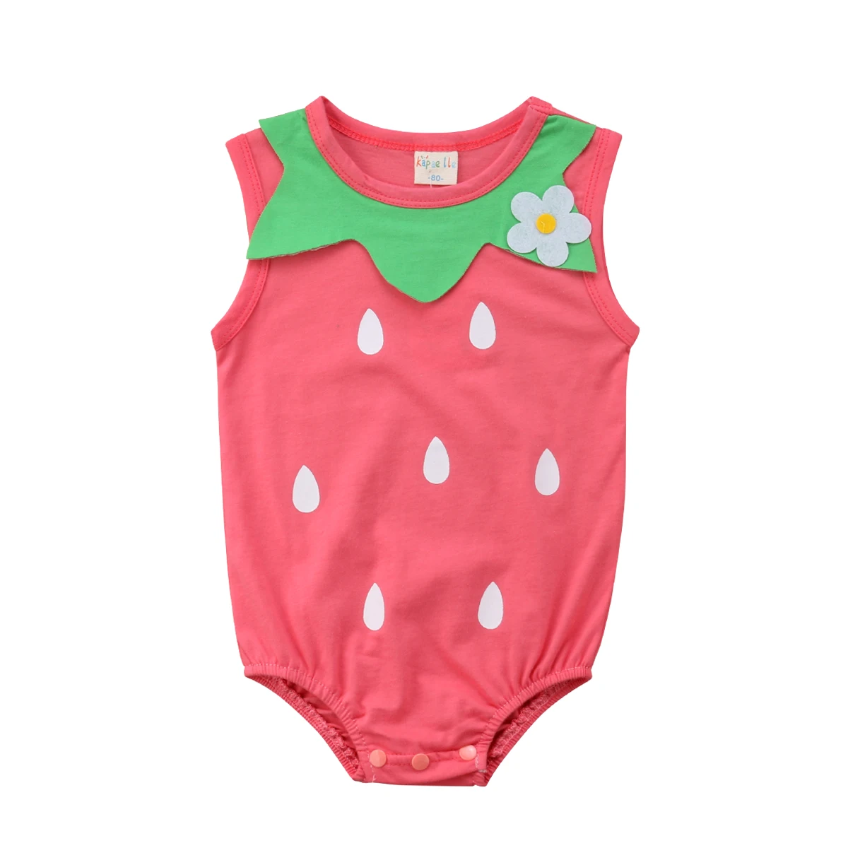 Новый комбинезон для маленьких девочек Летний новорожденного с цветочным