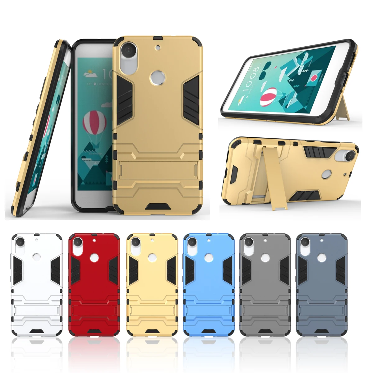 3D ударопрочный защитный чехол для htc Desire 10 Pro, ТПУ защитный жесткий чехол для телефона с подставкой для htc Desire 10 Life style