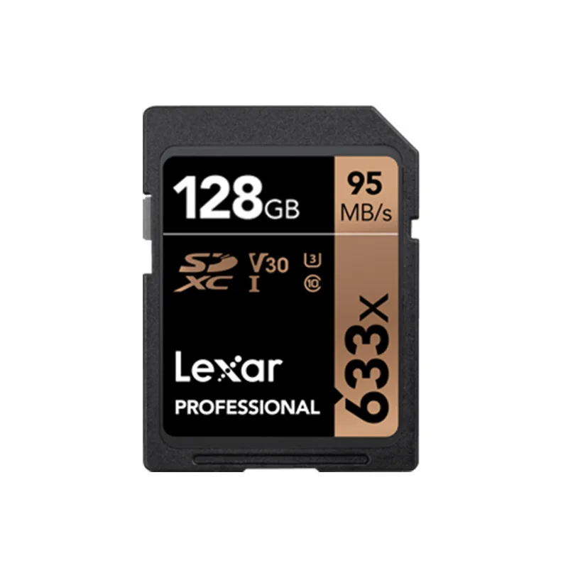 128GB Lexar Профессиональный 633x карты памяти 16 Гб оперативной памяти, 32 Гб встроенной памяти, U1 SDHC 64 Гб 128 U3 SDXC высокоскоростной 95 МБ/с. SD карты для зеркальной однообъективной камеры/HD камера - Емкость: 128GB