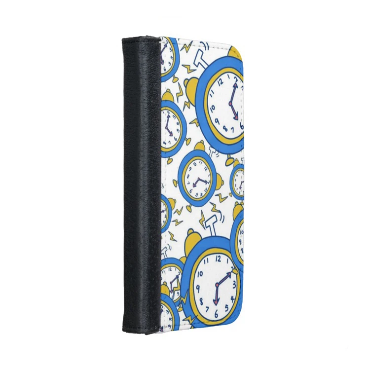 Blue Clock Artwork Custom flip leather phone cover for Samsung s10/s10 lite/s10 plus Dropshipping Support | Мобильные телефоны и