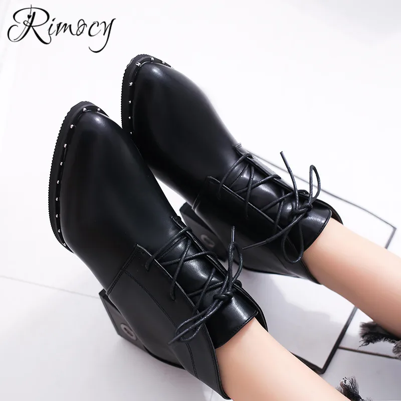 RIMOCY/женские ботильоны с острым носком botines mujer весна 2019 новая модная обувь из