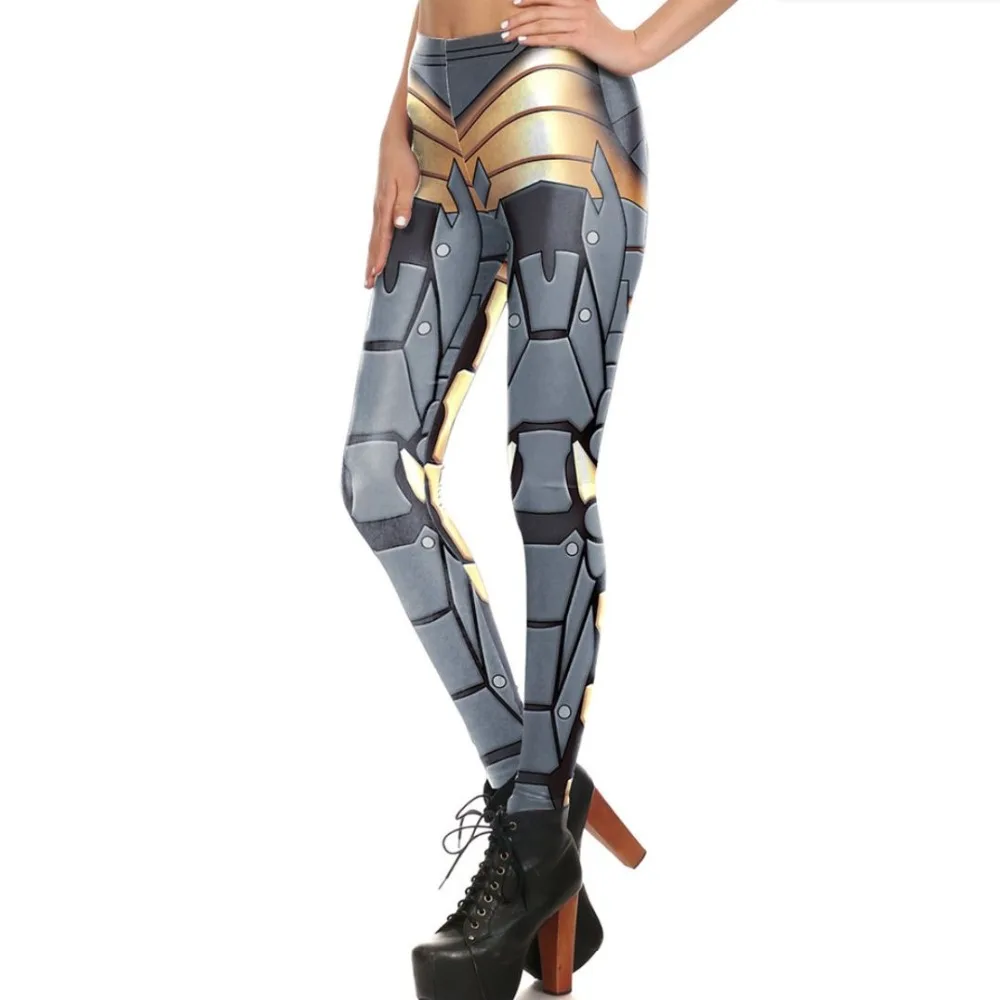 SzBlaZe брендовые новые модные женские леггинсы с принтом воина сексуальные