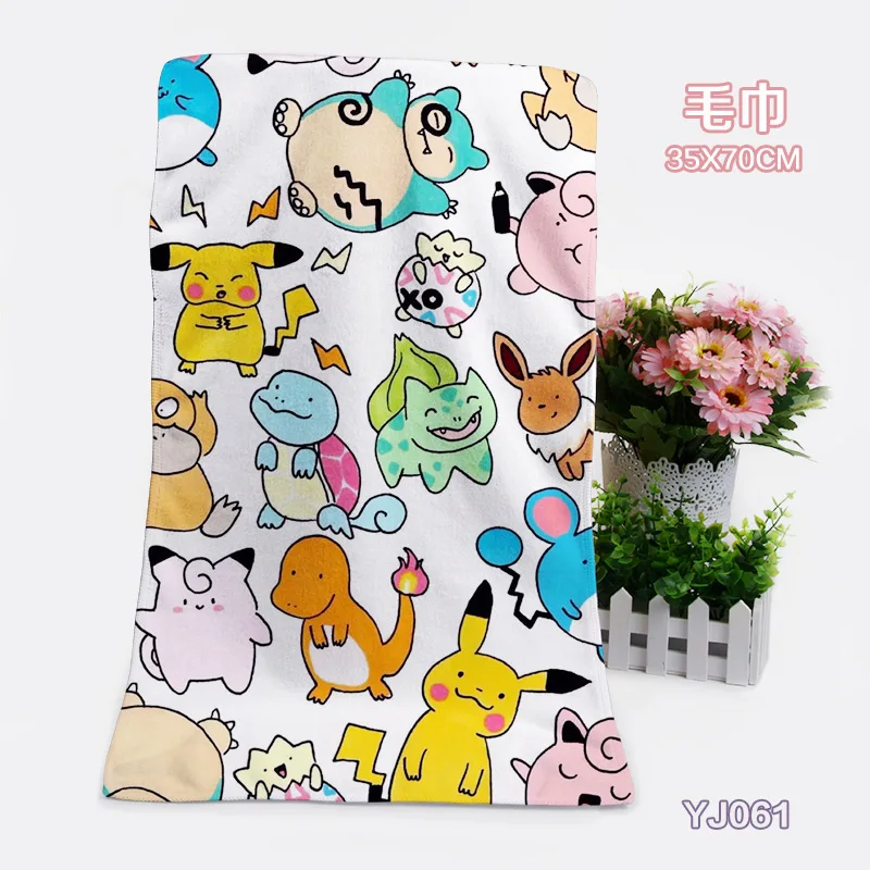 see chart IVYYE 1 шт. Evee Monster Модные индивидуальные аниме банные полотенца s платок мягкое полотенце для лица мультфильм мочалка унисекс Новинка - Цвет: see chart