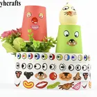 1 рулон (1000 шт.)партия, Стикеры для носа в рулоне бумаги, материал для творчества, стикеры со ртом для носа, инструменты для творчества, детские игрушки для творчества, товары для занятий спортом