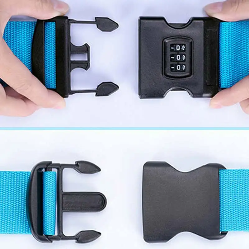 Багажный ремень поперечный упаковка регулируемый Дорожный чемодан нейлон 3