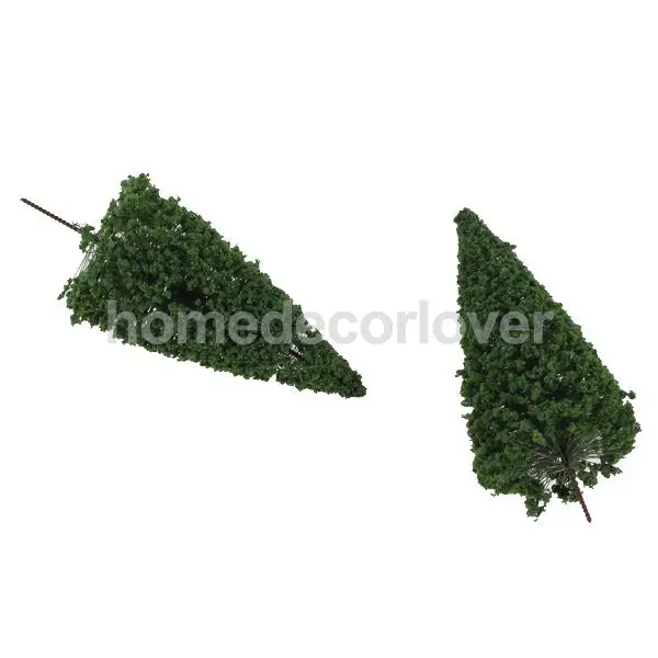 

10шт. 1:75 HO Scale, Зеленый пейзаж, модель, Cedar Trees 12 см, прочные