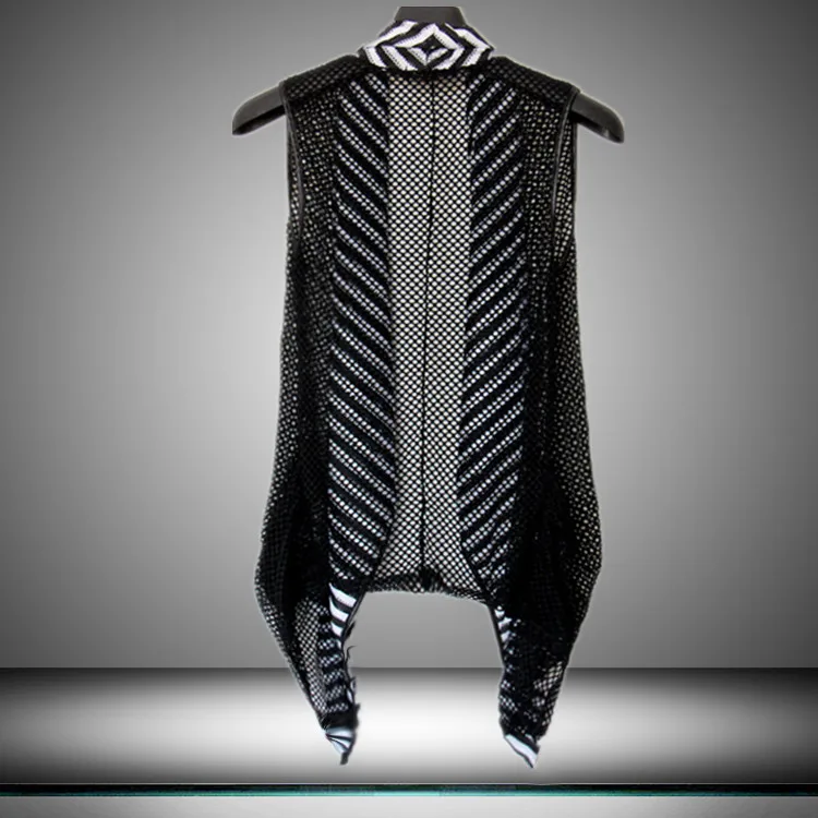 Offbeat лето тонкий кардиган Топы без рукавов для мужчин s сексуальный синглет