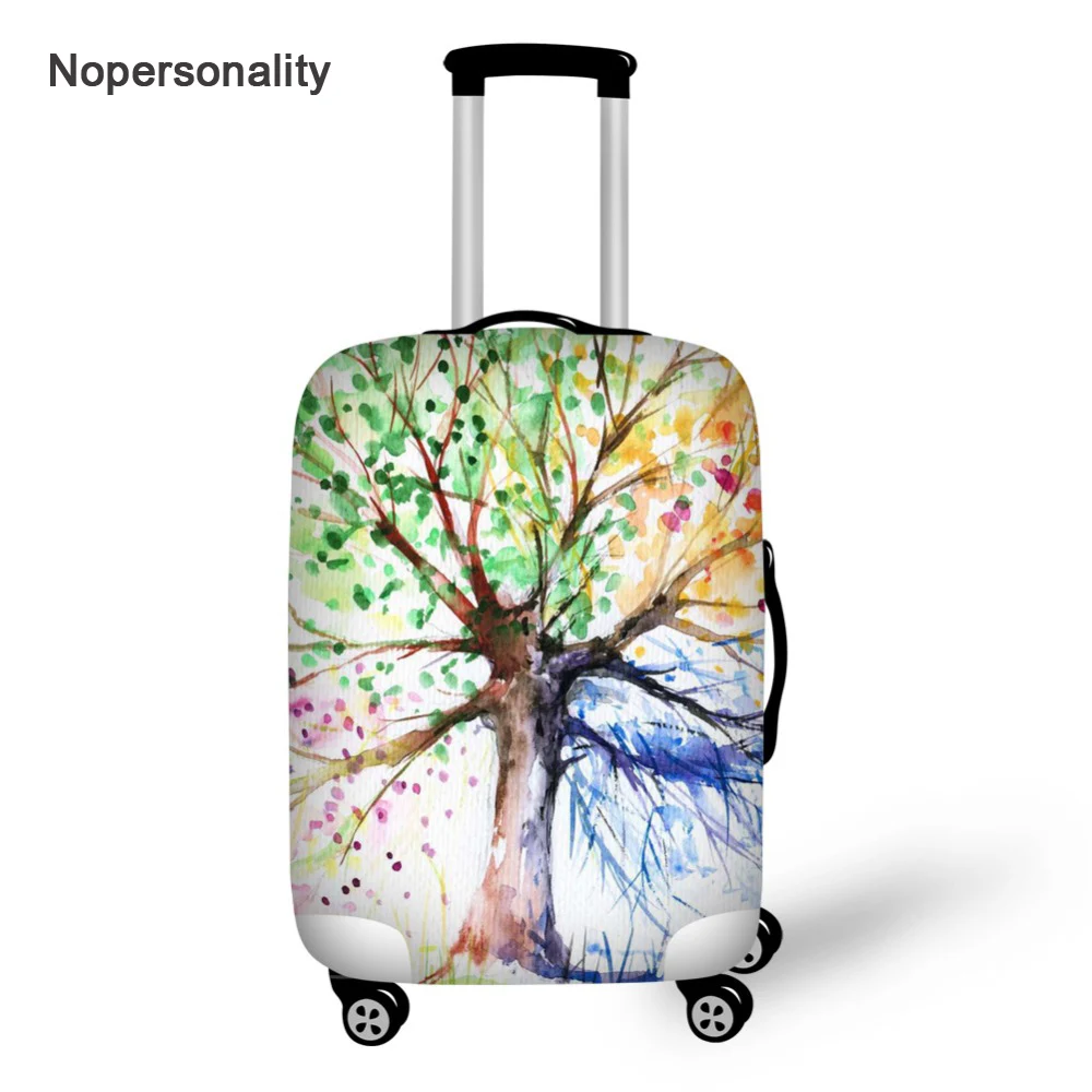 

Nopersonality Colorful Floral Print Travel Luggage Cover Elastic 18-32inch Suitcase Protective Dust Cover Travel Accessories