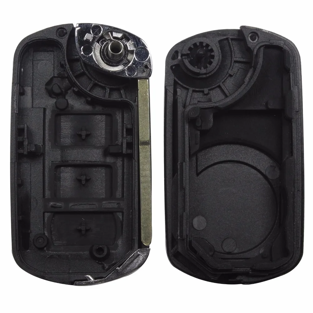 Jingyuqin неразрезанное лезвие для Land Rover Range Discovery Sport LR3 3 кнопки флип складной чехол