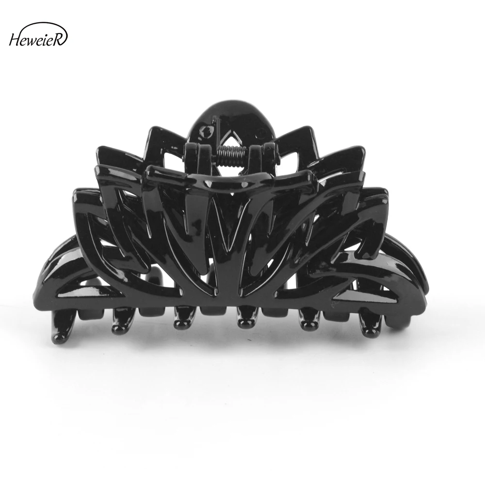 Women Ladies Girl Accessories Plastic Hollow Hair Crab Grasp Clamp Combs Claws Clips Pins Headwear Hairpins Headdress Hairpiece |