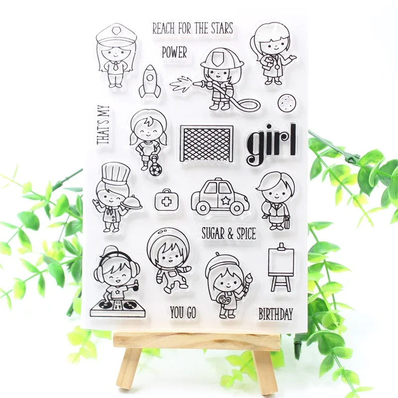 Зимние пожелания прозрачные силиконовые штампы для скрапбукинга/изготовления