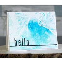 hello hey there border metal cutting dies stencils for diy scrapbooking photo album decorative embossing card crafts die cut