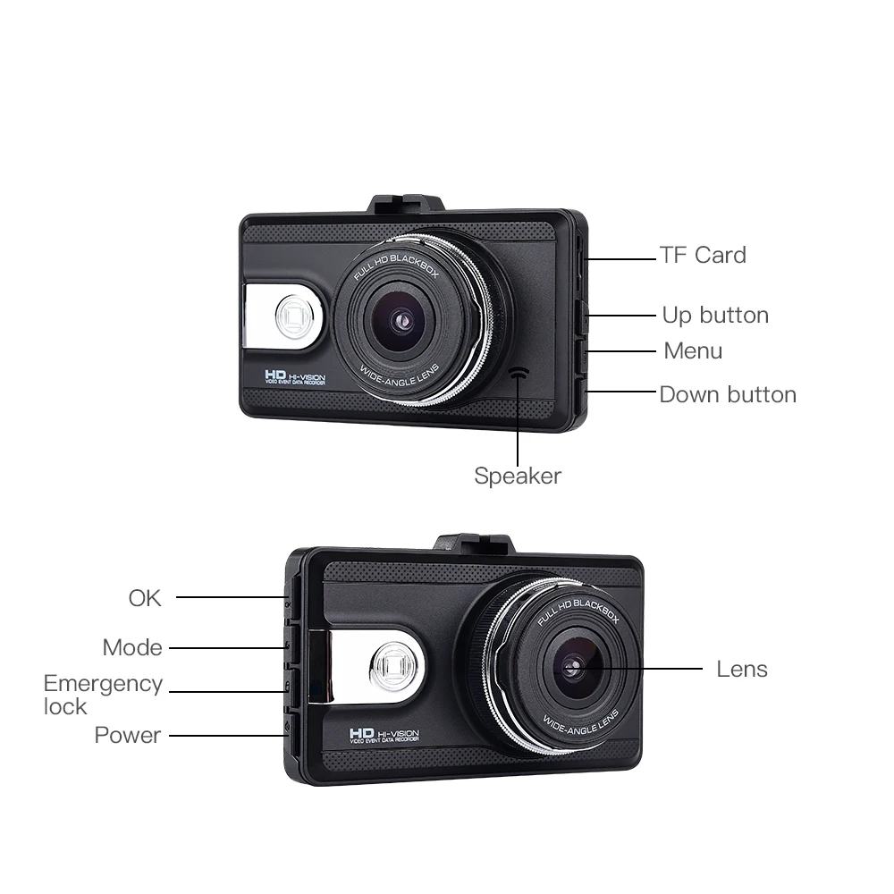 Anytek Q99P Full HD 3 inch Car DVR Dash Cam Portable Auto Video Registrator Recorder DVRS | Автомобили и мотоциклы