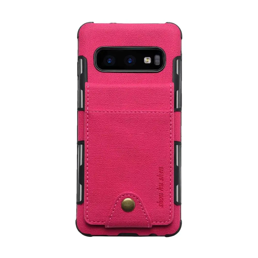 red Для samsung Galaxy S10 чехол кожаный бумажник чехол с отделением для кредитных держатель для карт с карманом Защитный чехол КРЫШКА ДЛЯ Galaxy S10 S9 - Цвет: red