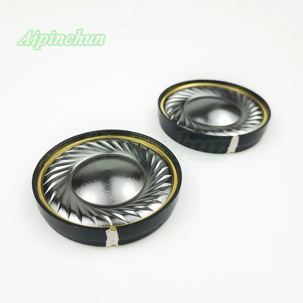 1 пара динамиков титановая Пленка Диаметр драйвера 40 мм 32ohm Замена Ремонт Diy части для гарнитуры