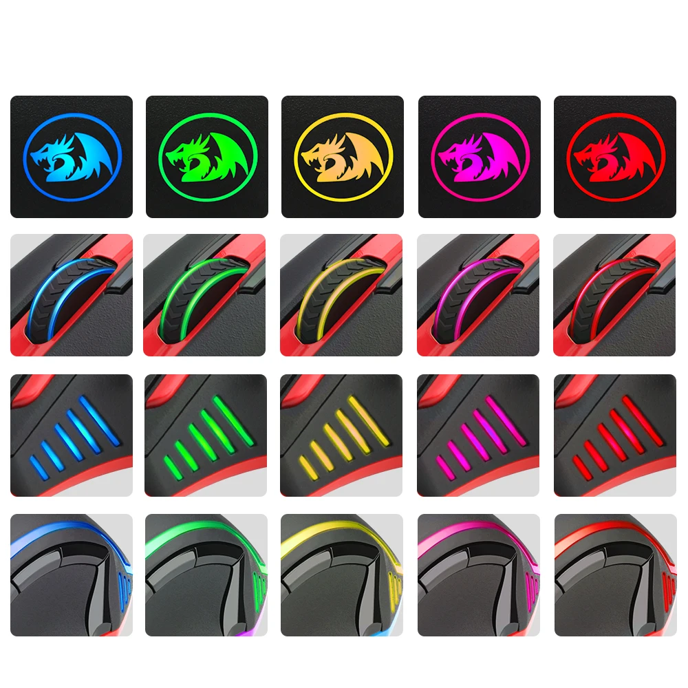Redragon SAMSARA M902 USB игровая мышь Проводная 16400 dpi 15 кнопок RGB эргономичная для