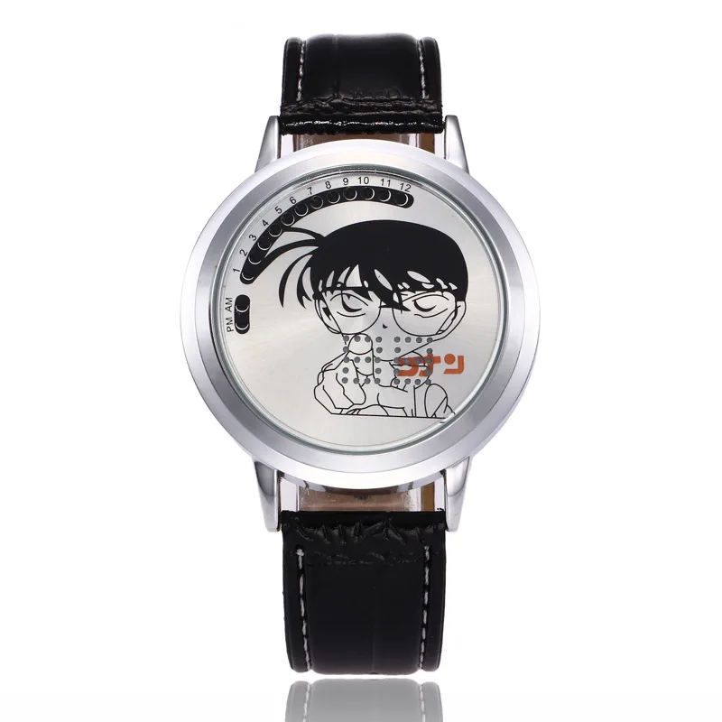 Модные часы Dobroa Detective Conan LED Anime Creative waterproof personality touch|Женские наручные часы| |