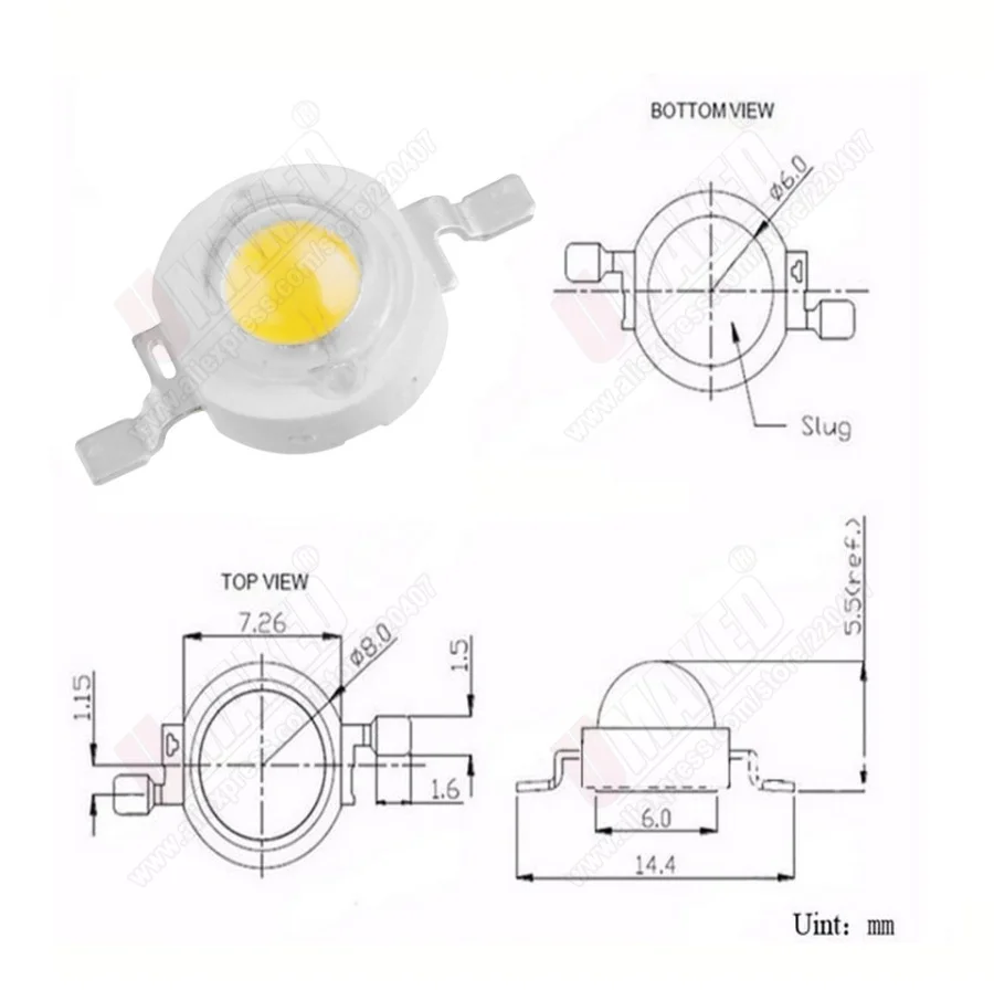 1 Вт 3 Вт Высокая мощность led шарик белый/теплый белый/красный/зеленый/синий/желтый/оранжевый светильник источник высокое качество 2 года гарантии