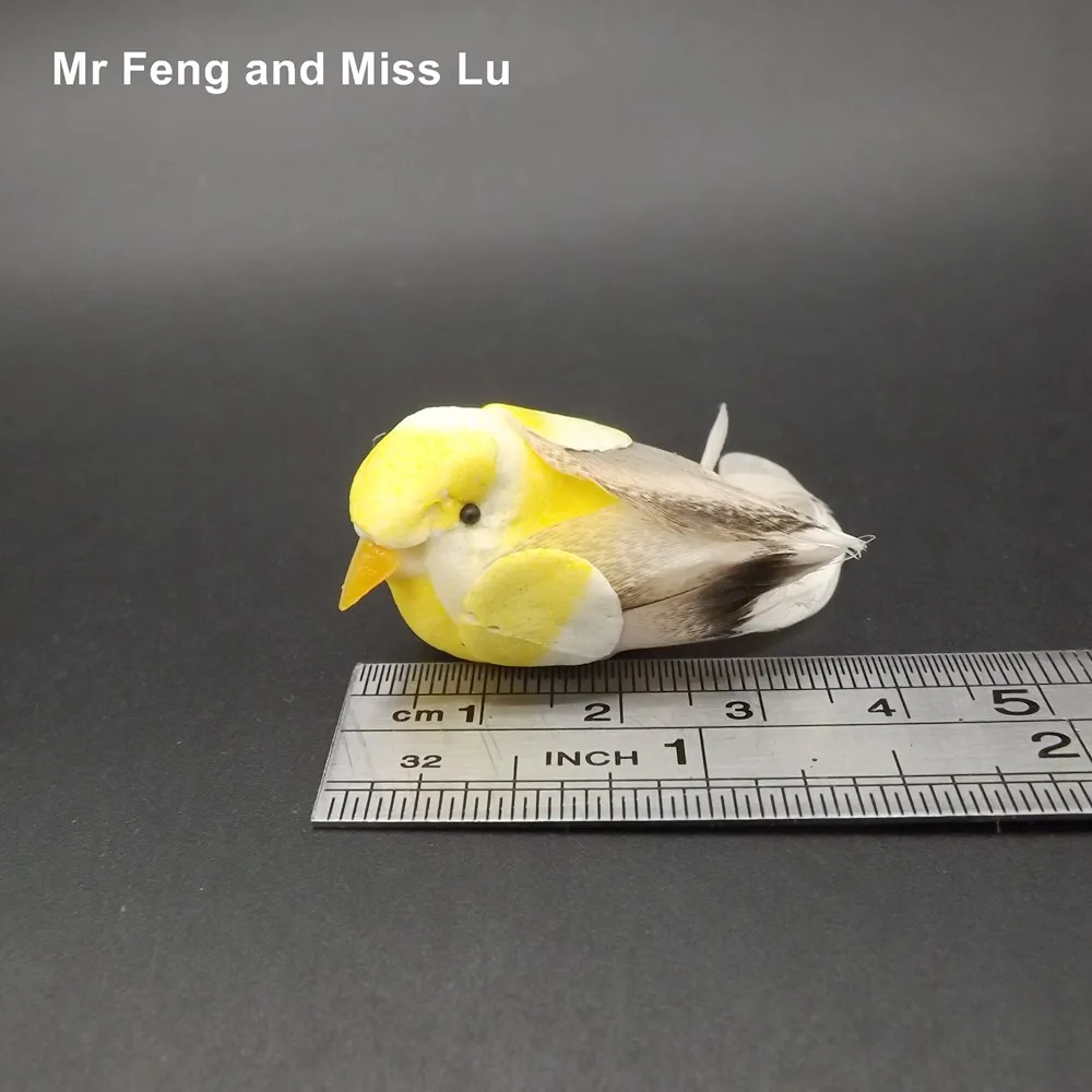 Искусственная кавайная модель птицы Миниатюрная игрушка для обучения