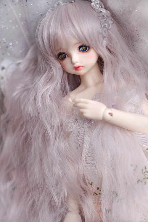 Парики для кукол BJD серебристые розовые разноцветные с зубцами 1/3 1/4 1/6 1/8 DD Кукла sd