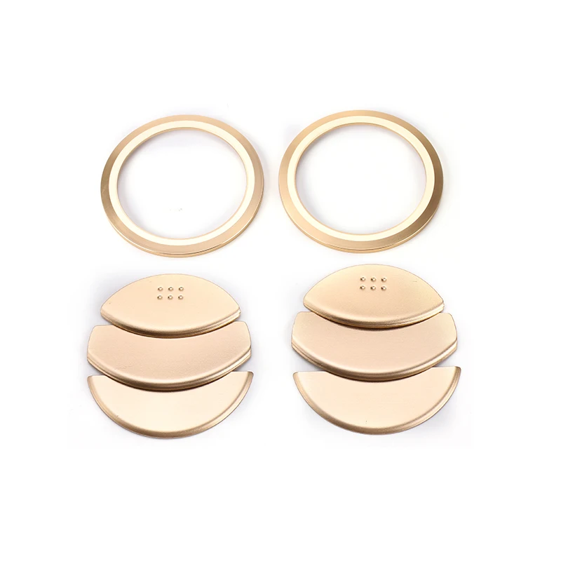 Golden SHINEKA Newest Aluminum Decoration Cover Trim Air Conditioning AC Vent Outlet Ring Sticker for Suzuki Jimny Car Accessories - Название цвета: Golden