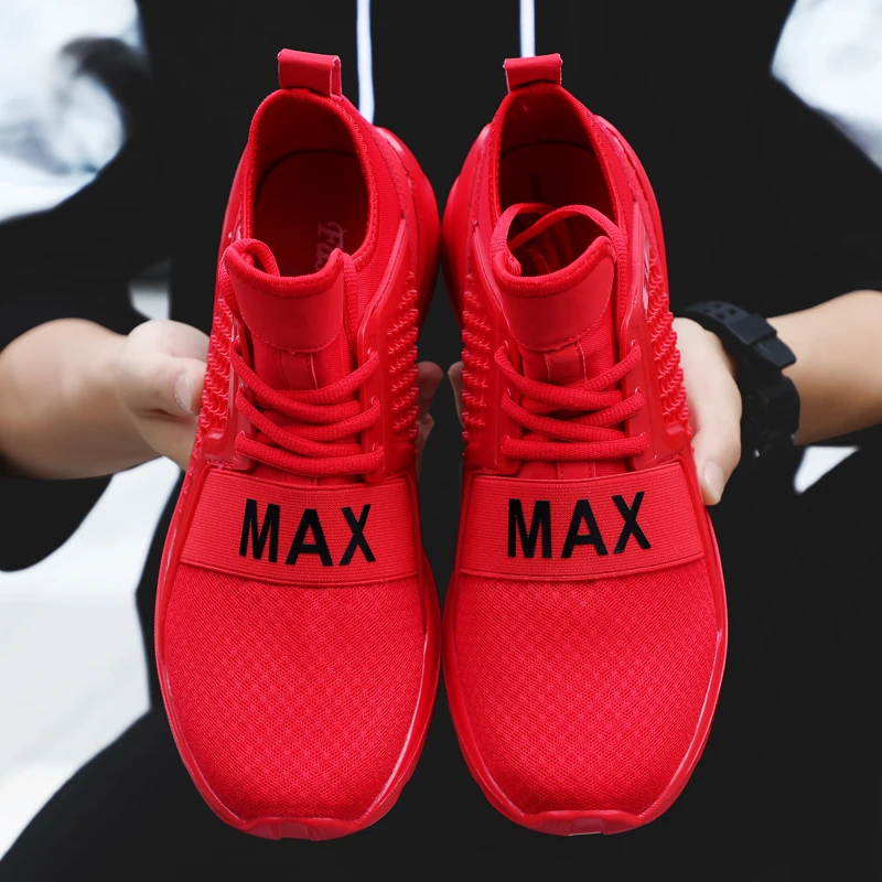 Men Sneakers Shoes 2019 Spring Breathable Casual Air Mesh Mens Slip On Zapatillas Hombre Big Size | Обувь