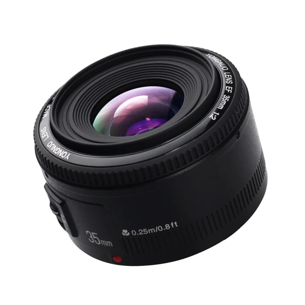 Горячая Продажа Yongnuo 35 мм F2.0 Объектив Камеры AF Для Canon EOS 100D 350D 450D 500D 600D 1100D 1200D 1DX 1Ds