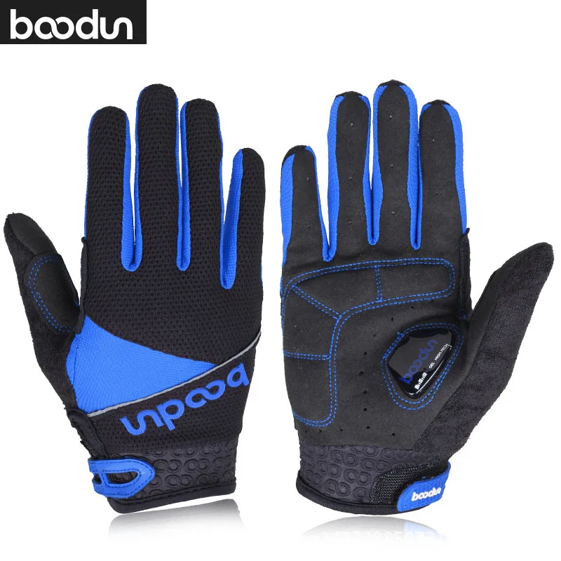 

Boodun Bicycle Gloves Winter Autumn Full Finger Bike Gloves Silicon Gel Shockproof Reflective MTB Road Guantes Ciclismo Luvas