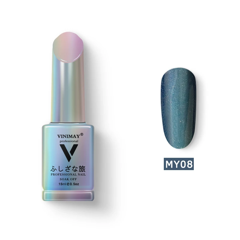 MY08 VINIMAY Гель-лак для ногтей "кошачий глаз" vernis полуперманентный УФ-гель для ногтей лак-праймер впитывающийся Гель-лак для ногтей Полировочный Гель для маникюра - Цвет: MY08